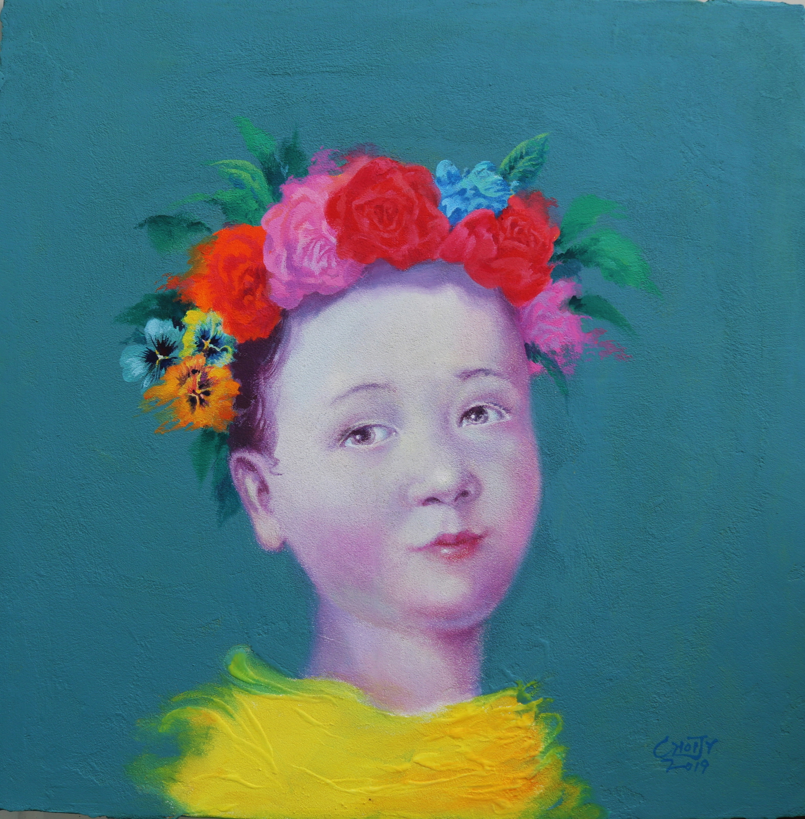 Festival-03,50X50cm,Mixed Acrylic on canvas,2019.jpg